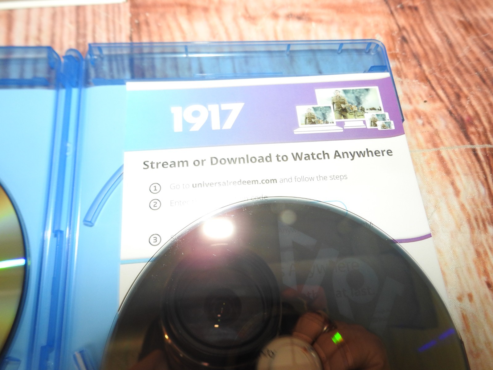 1917 (Blu-ray + DVD , 2019) Valid Digital Code with Slipcover
