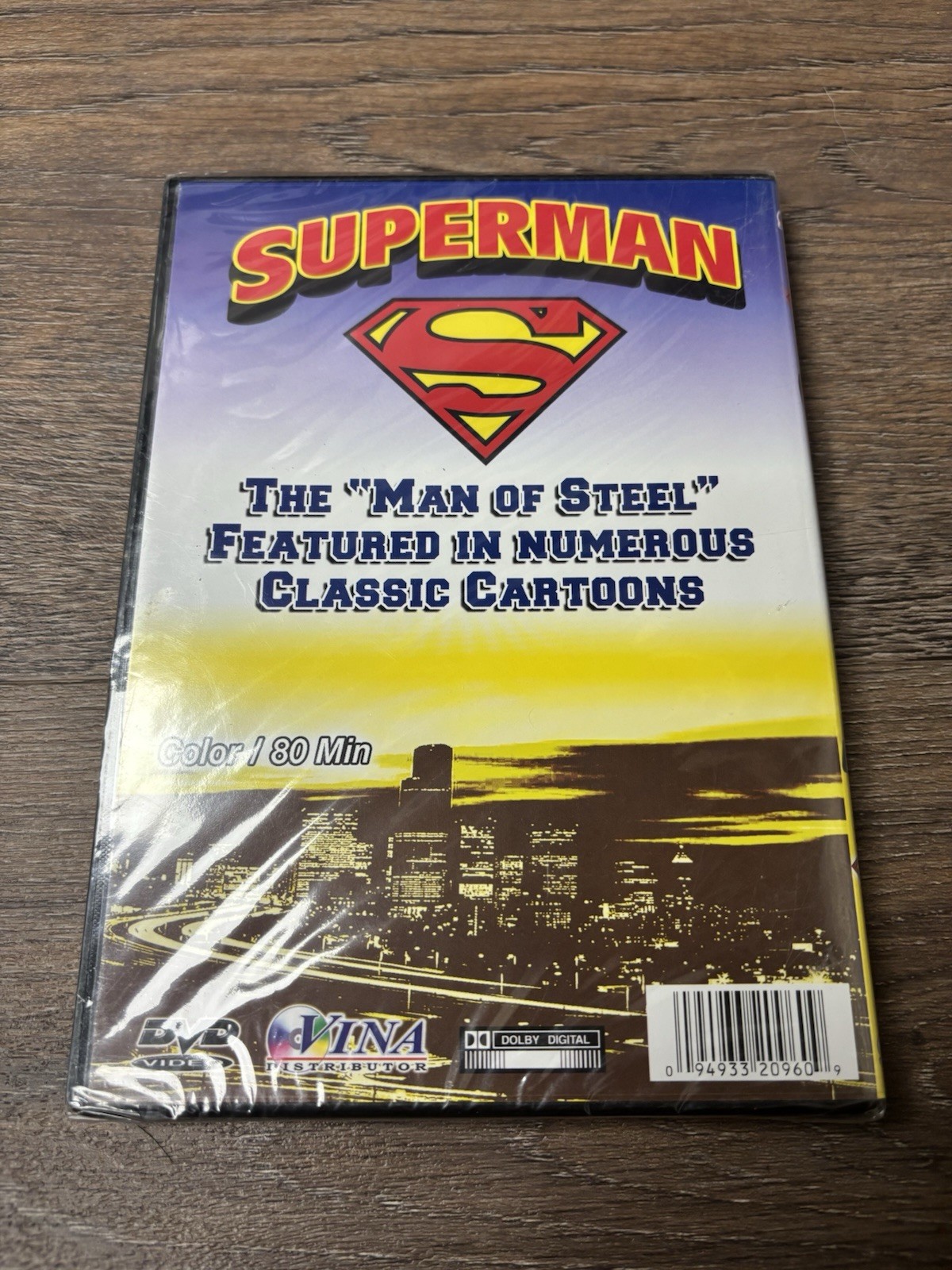 Superman DVD Classic Cartoons 80 Min Color Vina Distributor Brand New SEALED