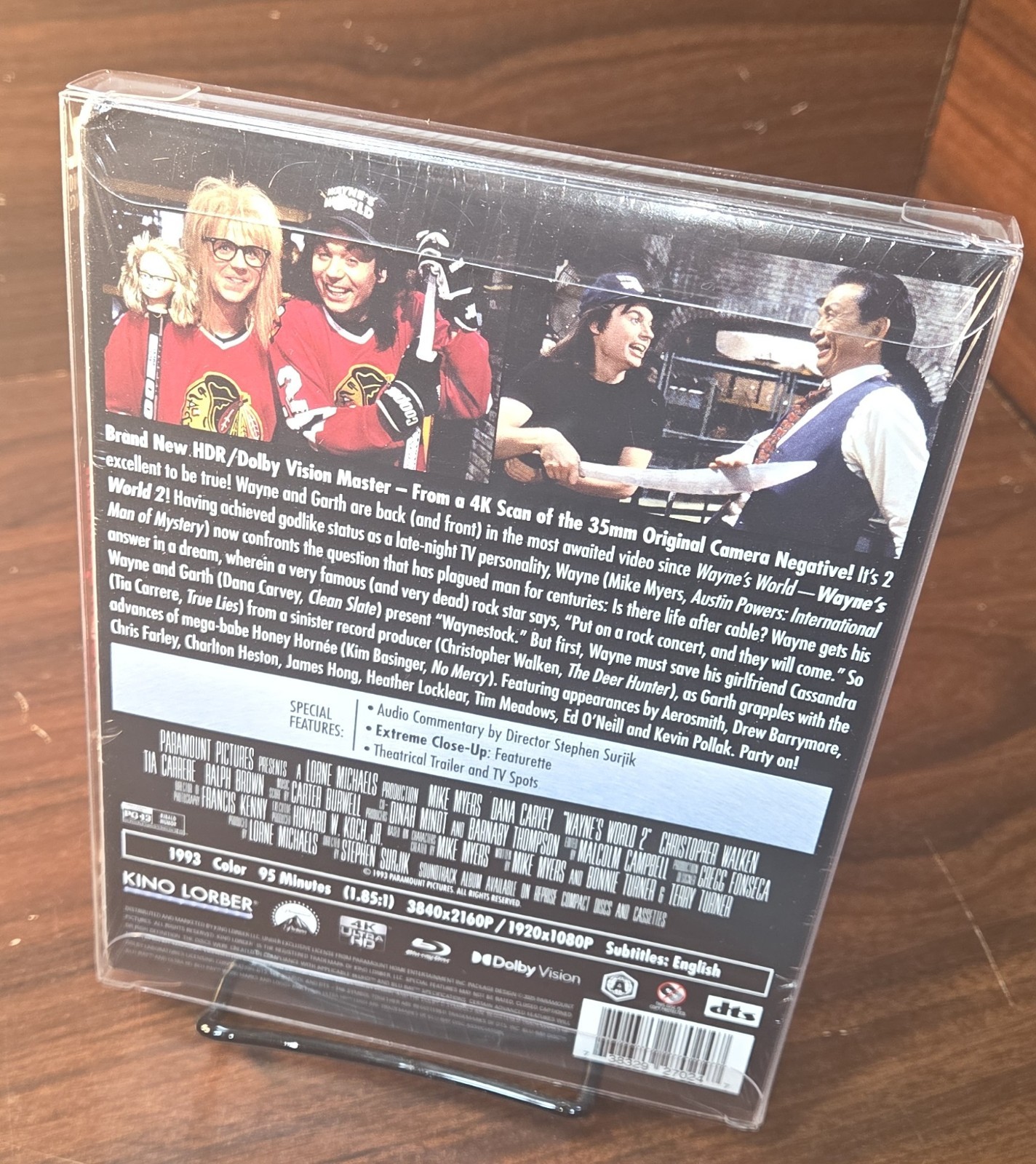 Wayne’s World 2 (4K/Blu-ray) SLIPCOVER-w/PROTECTIVE SLEEVE-NEW-Free Box Shipping