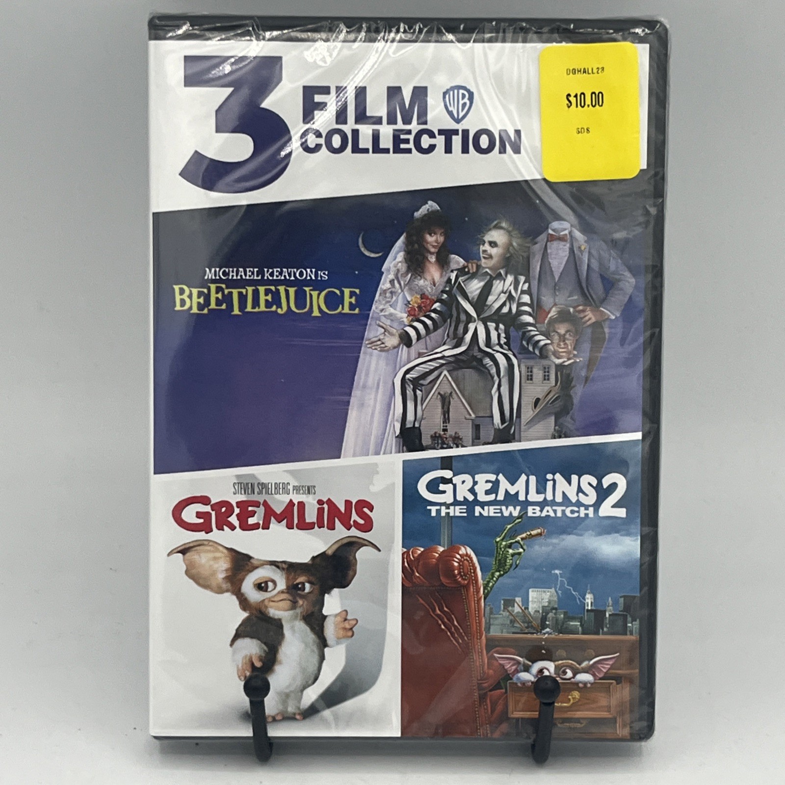 Warner Brothers 3 Movie Collection. Beetlejuice, Gremlins 1 & 2 New Sealed