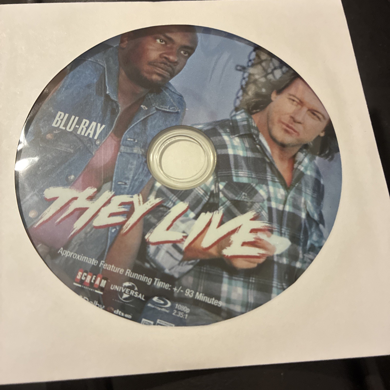 They Live (Blu-Ray) John Carpenter. Disc Only. Read Description.