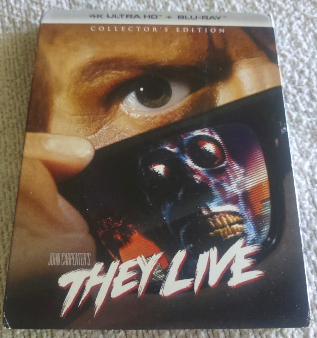 They Live Ultra HD + Blu-Ray 1988 Slipcover VG+ Discs – Roddy Piper Carpenter