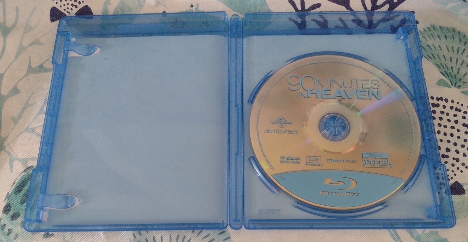 90 MINUTES IN HEAVEN Movie Blu Ray Disc Excellent Condition
