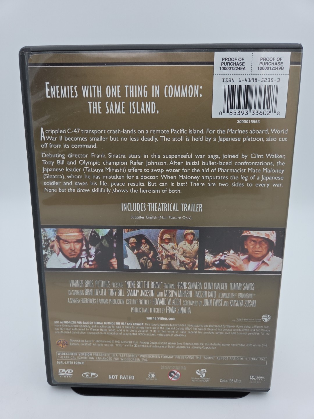None But the Brave by Frank Sinatra Good Condition Tested Free Shipping