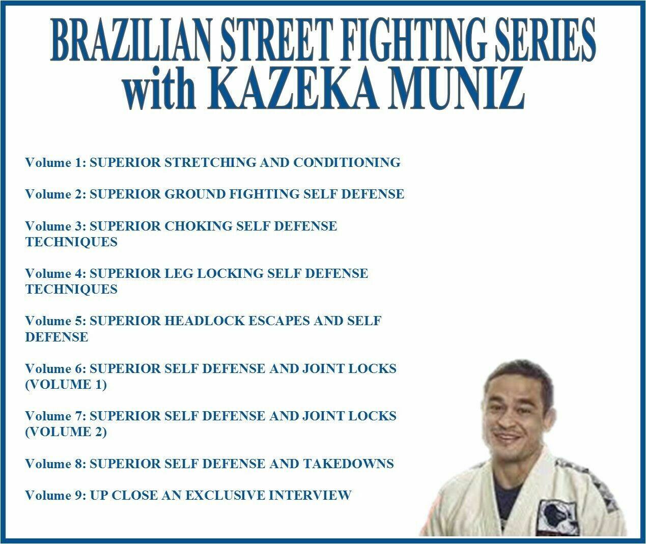 BRAZILIAN STREET FIGHTING Instructional Series (9) DVD Set bjj grappling mma