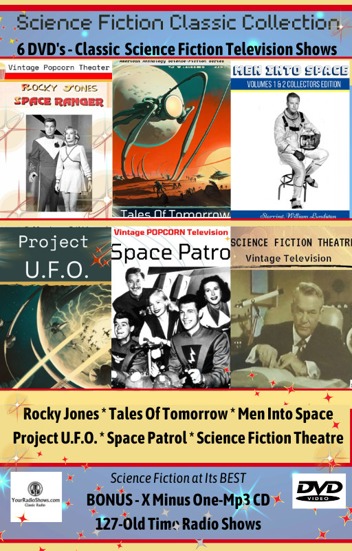 Science Fiction Classic Case Collection-6 DVDs of Your Favorite Sci-Fi TV Shows+
