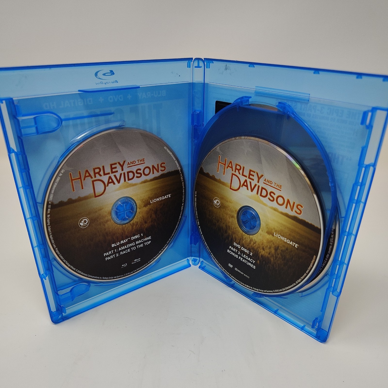 Harley and the Davidsons (Blu-ray + DVD, 4-disc, 2016) TV Mini-Series New Sealed