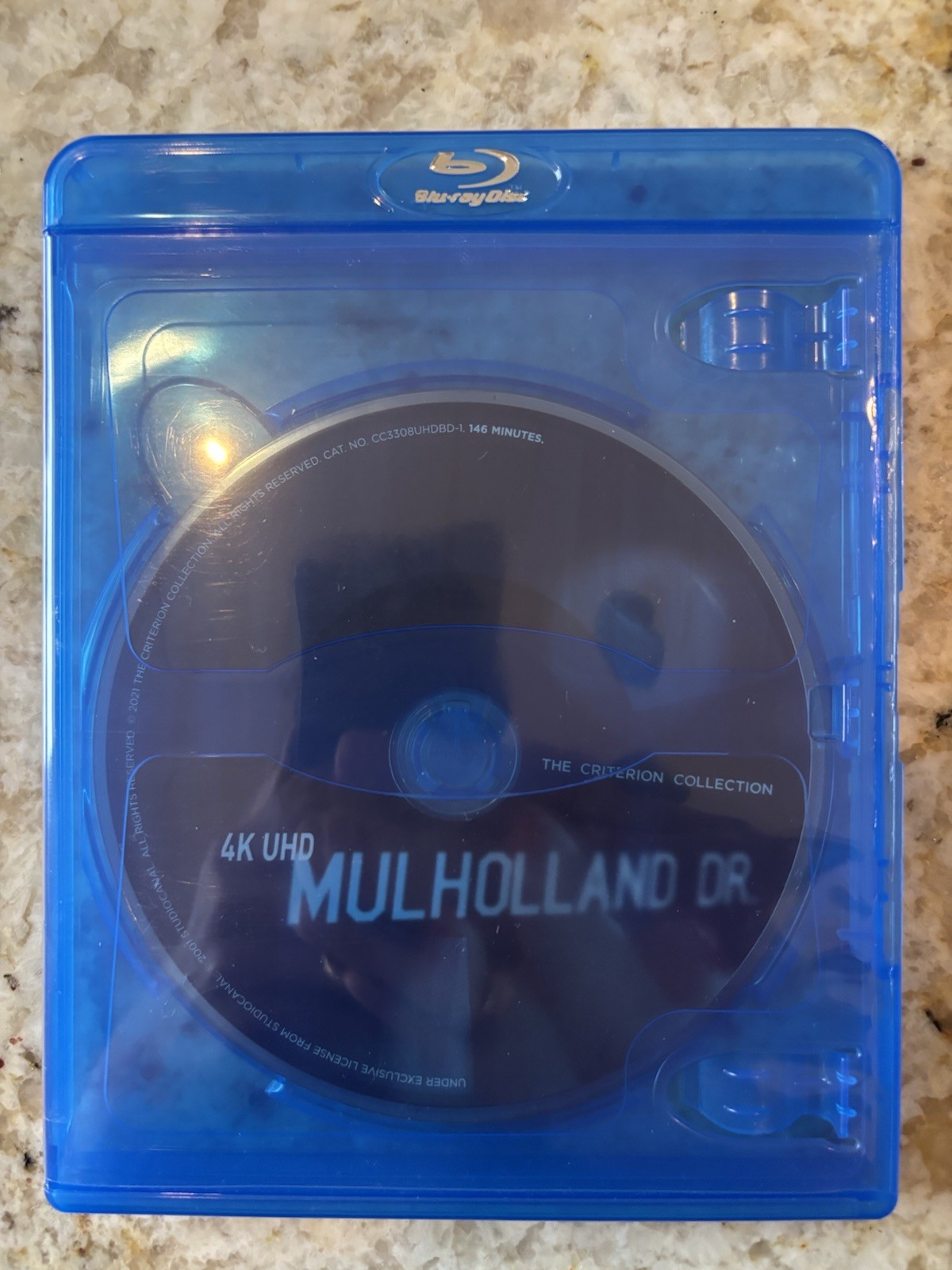 Mulholland Drive 4K UHD – David Lynch – 4k Disc W/ Standard Blank Blu Ray Case