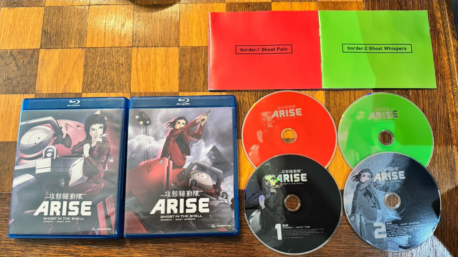 Ghost in the Shell Arise Borders 1-2 1 2 Blu-Ray DVD Ghost Pain Whispers Box Set