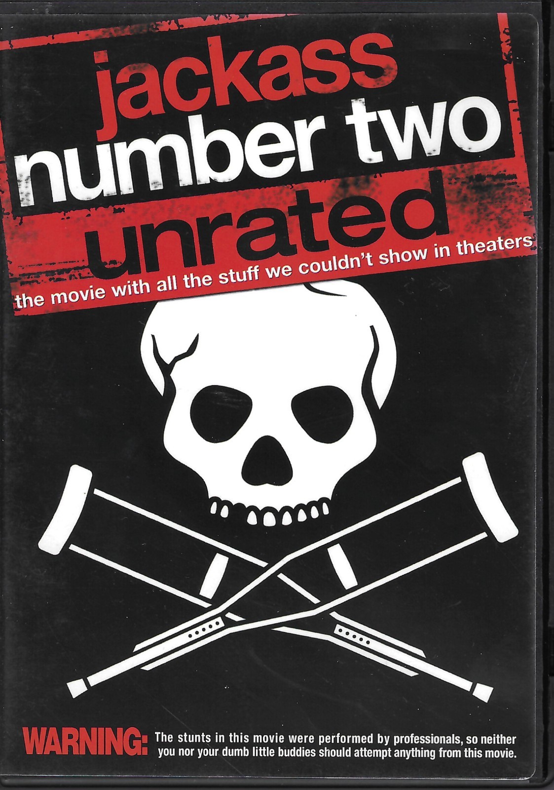 JACKASS NUMBER TWO UNRATED, JOHNNY KNOXVILLE, BAM MARGERA, JEFF TREMAINE (dvd)