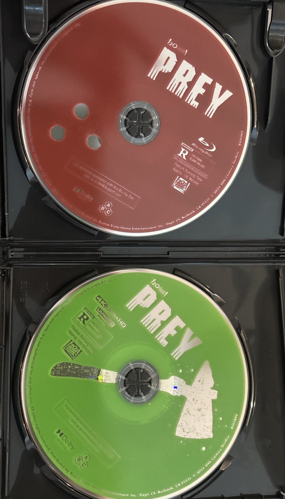 Prey (4K UHD, Blu-ray, 2023) With OOP Slipcover Amber Midthunder Predator