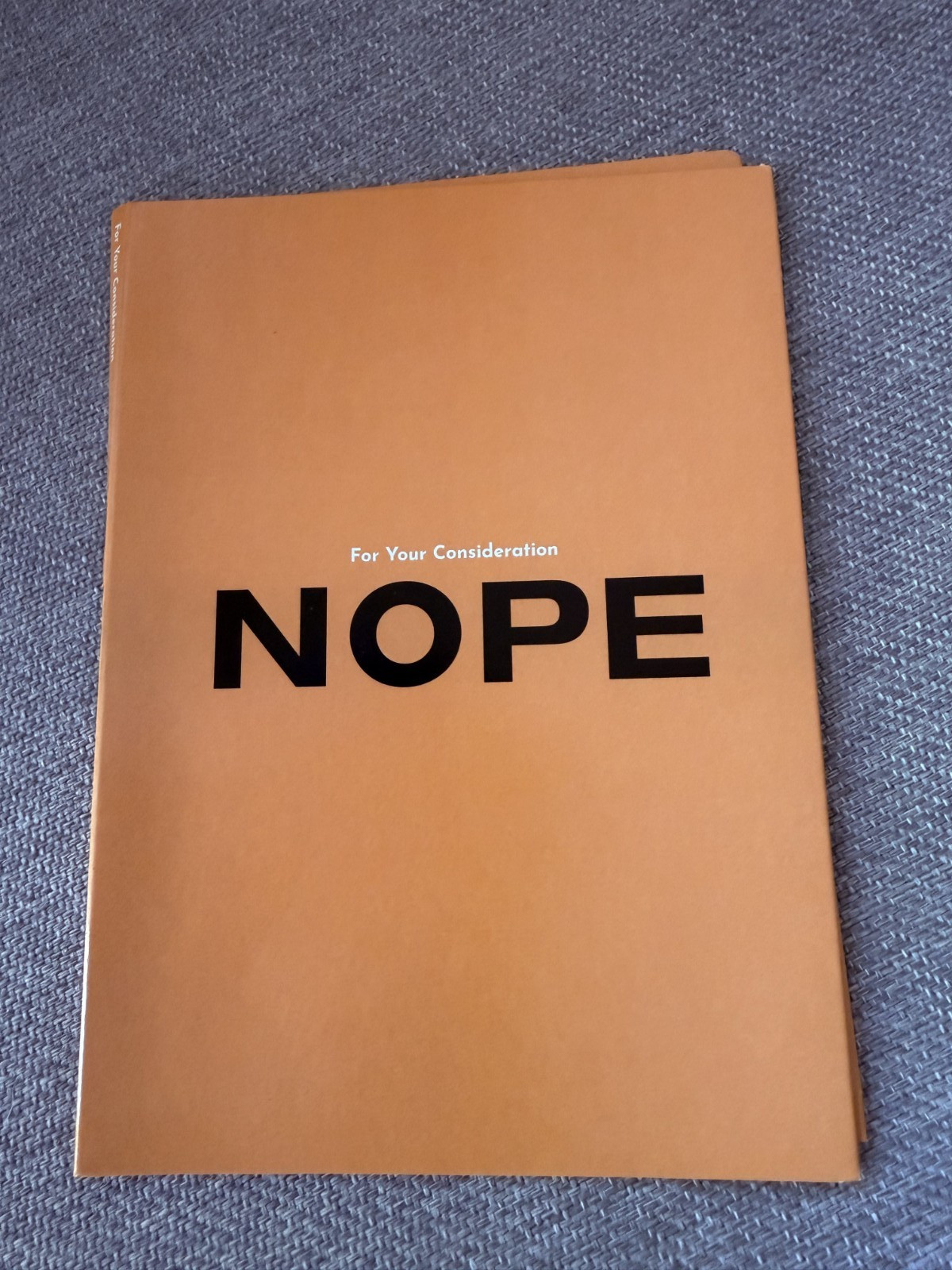 NOPE FYC 2022 Blu-ray (NOT DVD) Promo Screener Awards FYC
