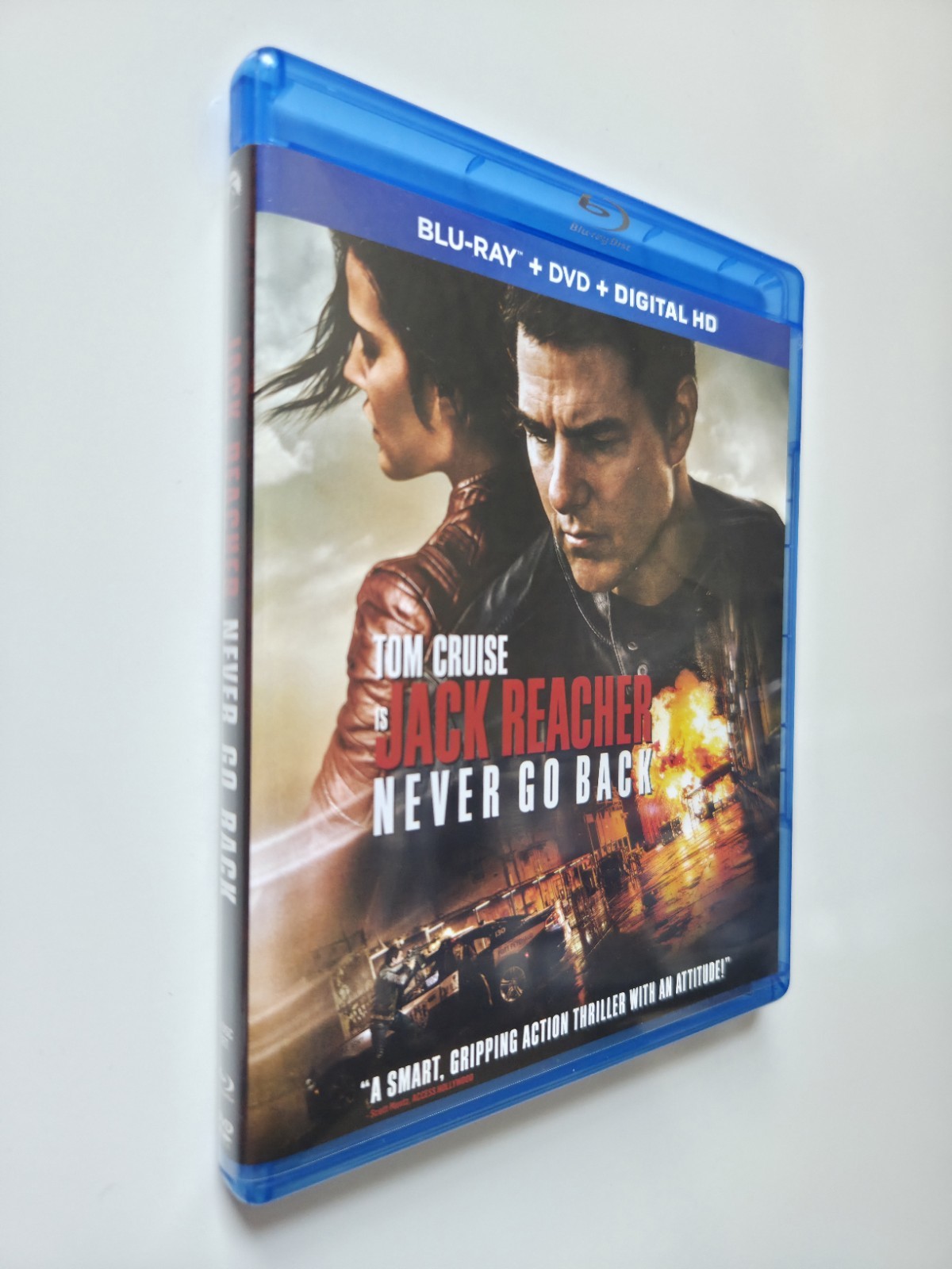 Jack Reacher: Never Go Back (Blu-ray/DVD, 2016, 2-Disc Set) LIKE NEW