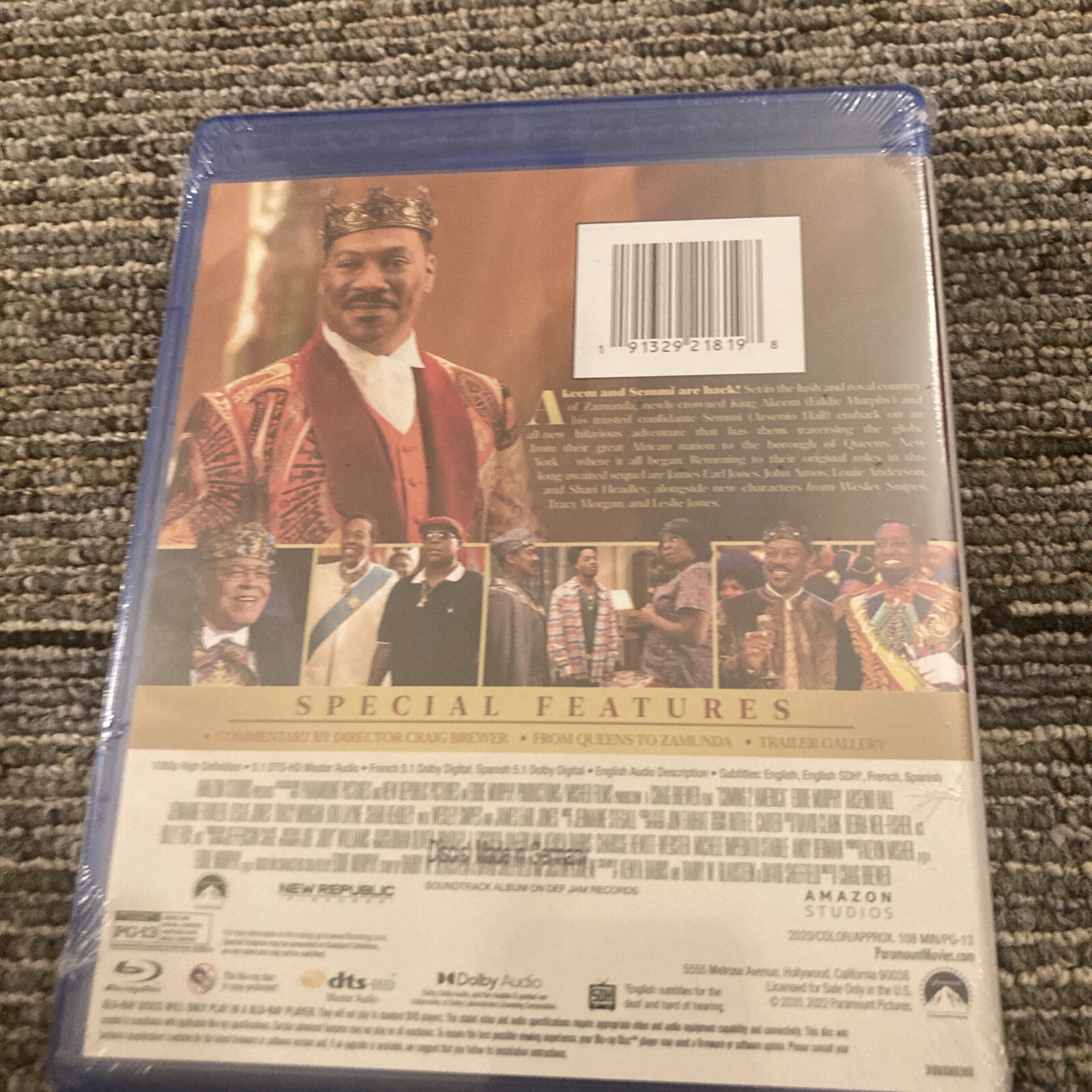 COMING 2 AMERICA New Sealed Blu-ray 2020 Sequel Eddie Murphy Arsenio Hall