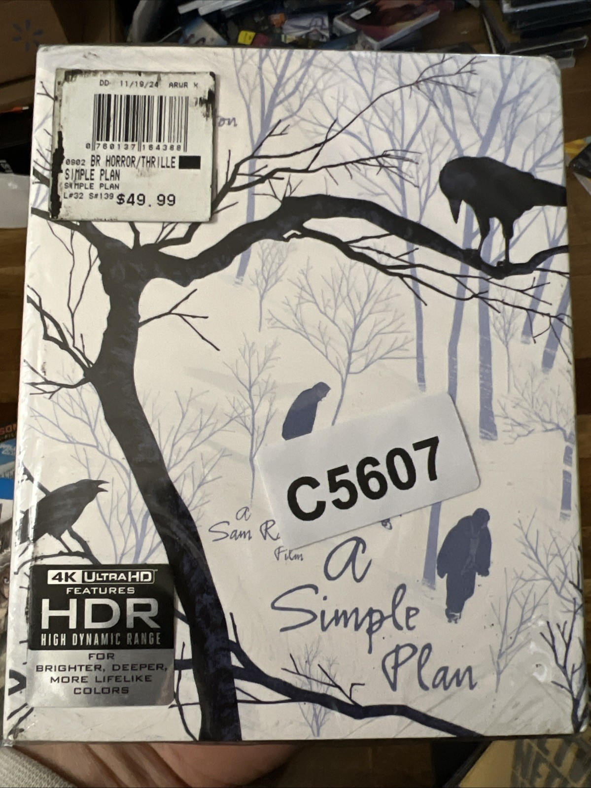 A Simple Plan (4k Ultra HD, Limited Edition, Arrow Video, 1998) w/ Slip