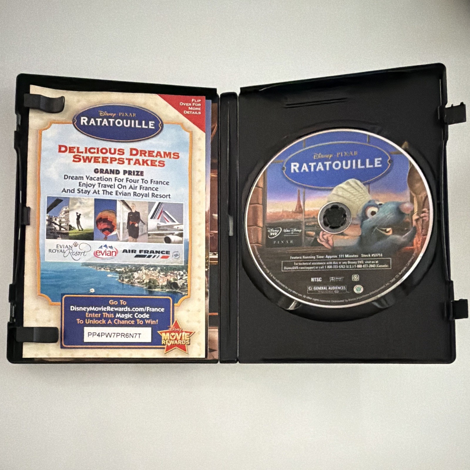 Disney Pixar Ratatouille (2007) DVD G Deleted Scenes 111 min NTSC