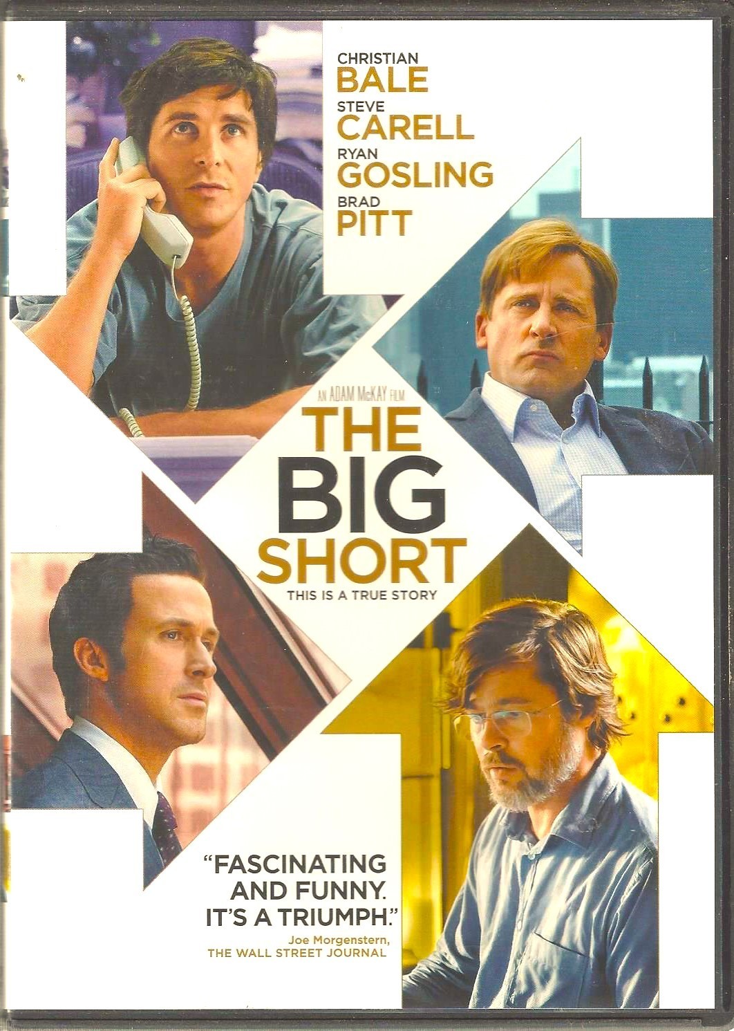 THE BIG SHORT ~ CHRISTIAN BALE & BRAD PITT ~ DVD ~ 2015 ~ PRISTINE CONDITION
