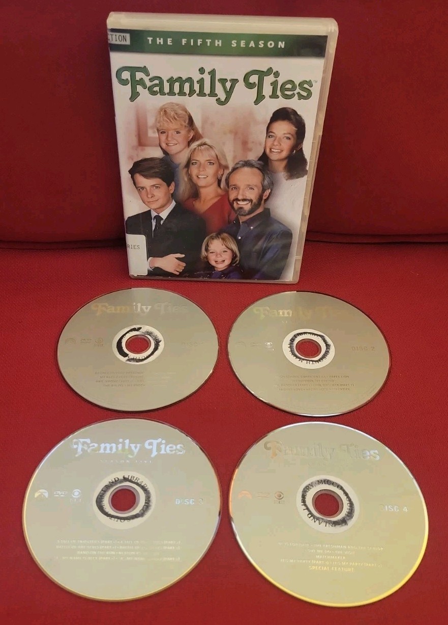 Family Ties: Season 1 2 3 4 5 Michael J. Fox DVD FORMER LIBRARY Justine Bateman