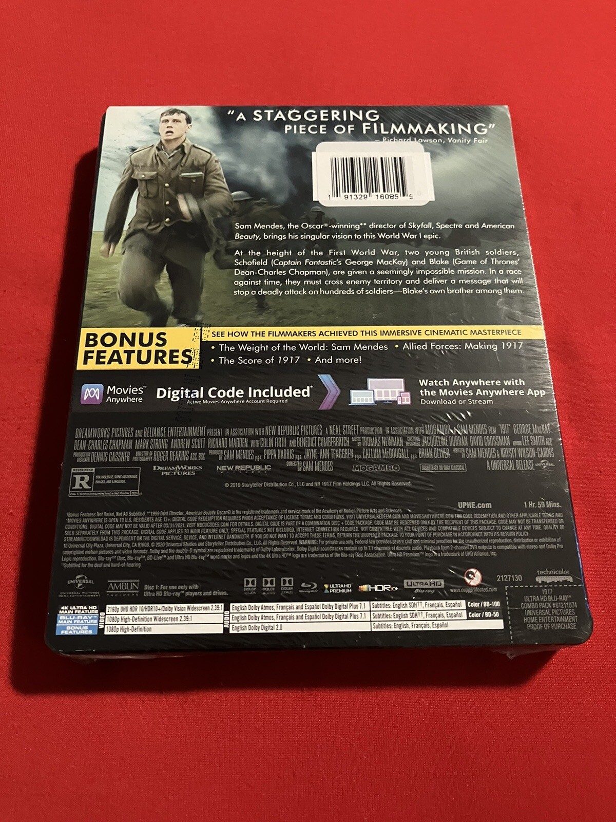 1917: 4K+blu ray+d/c Limited Edition sTeeLBooK “OOP/VHTF/MiNT” 💥BRaND NeW💥