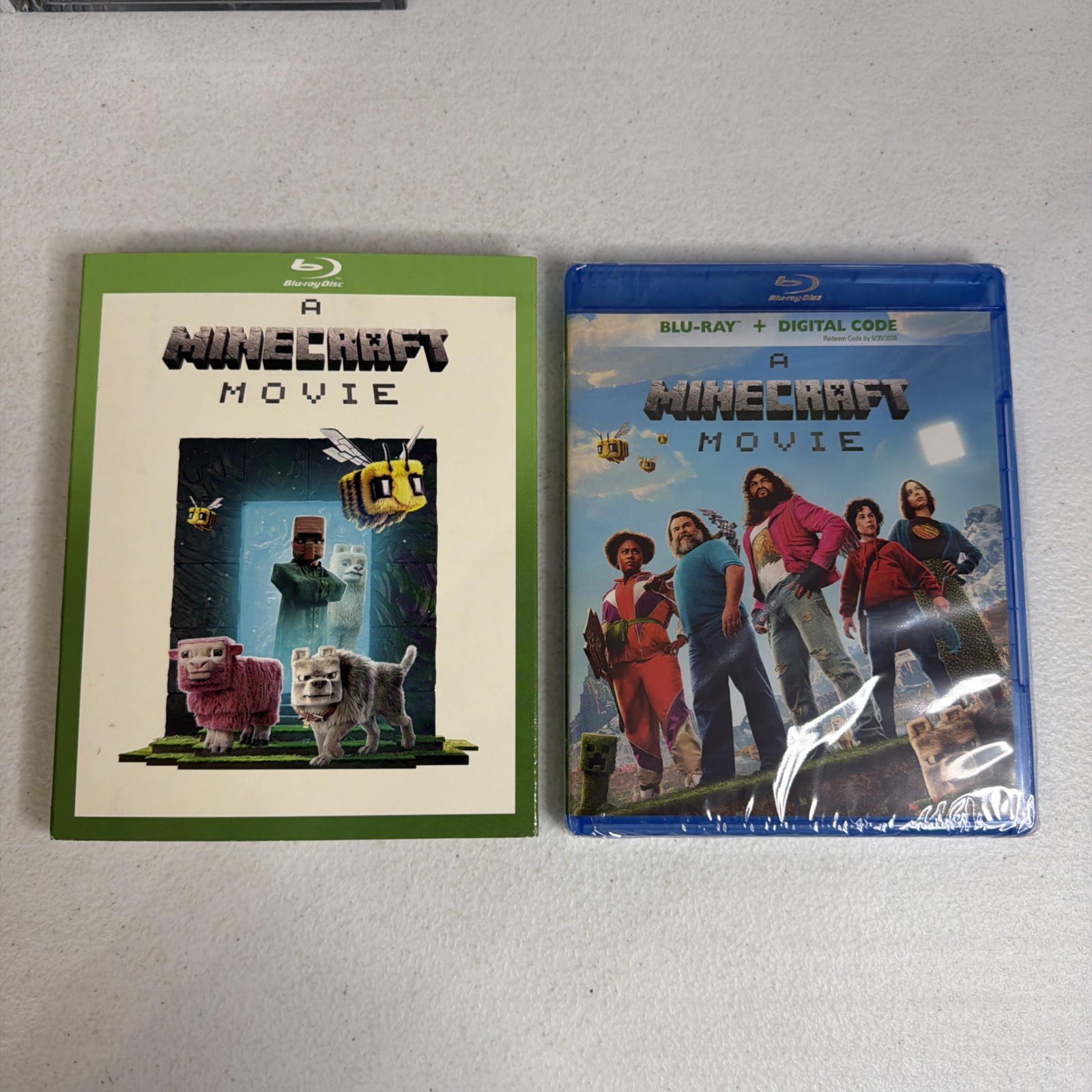 A Minecraft Movie (2025) Blu-ray NO DIGITAL Rare Slipcover