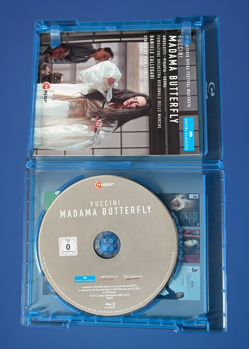 Madama Butterfly Puccini Sferisterio Opera Festival Macerata Callegari Blu-ray