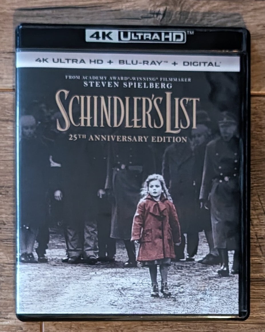 Schindler’s List – 4k UHD – 25th Anniversary Edition – Plus Blu Ray