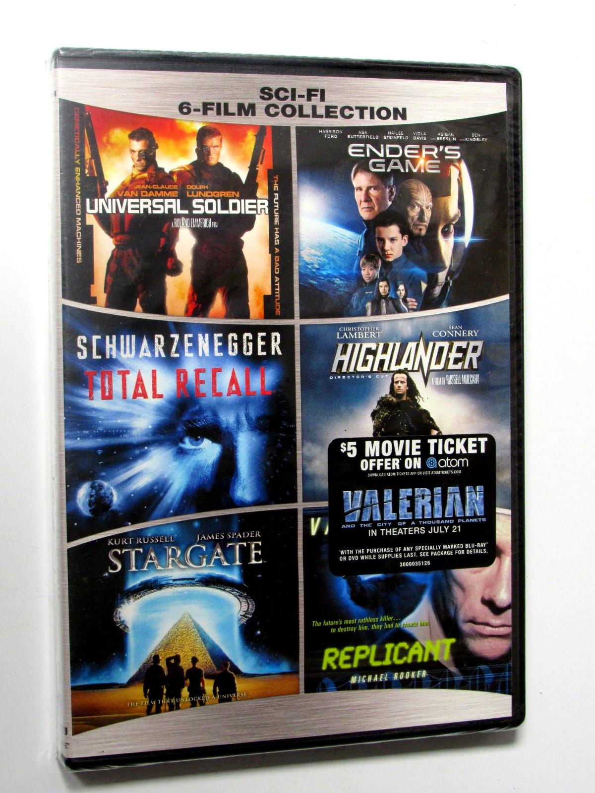 Sci-Fi: 6-Film Collection (DVD BOX SET) Universal Soldier/Total Recall/Stargate