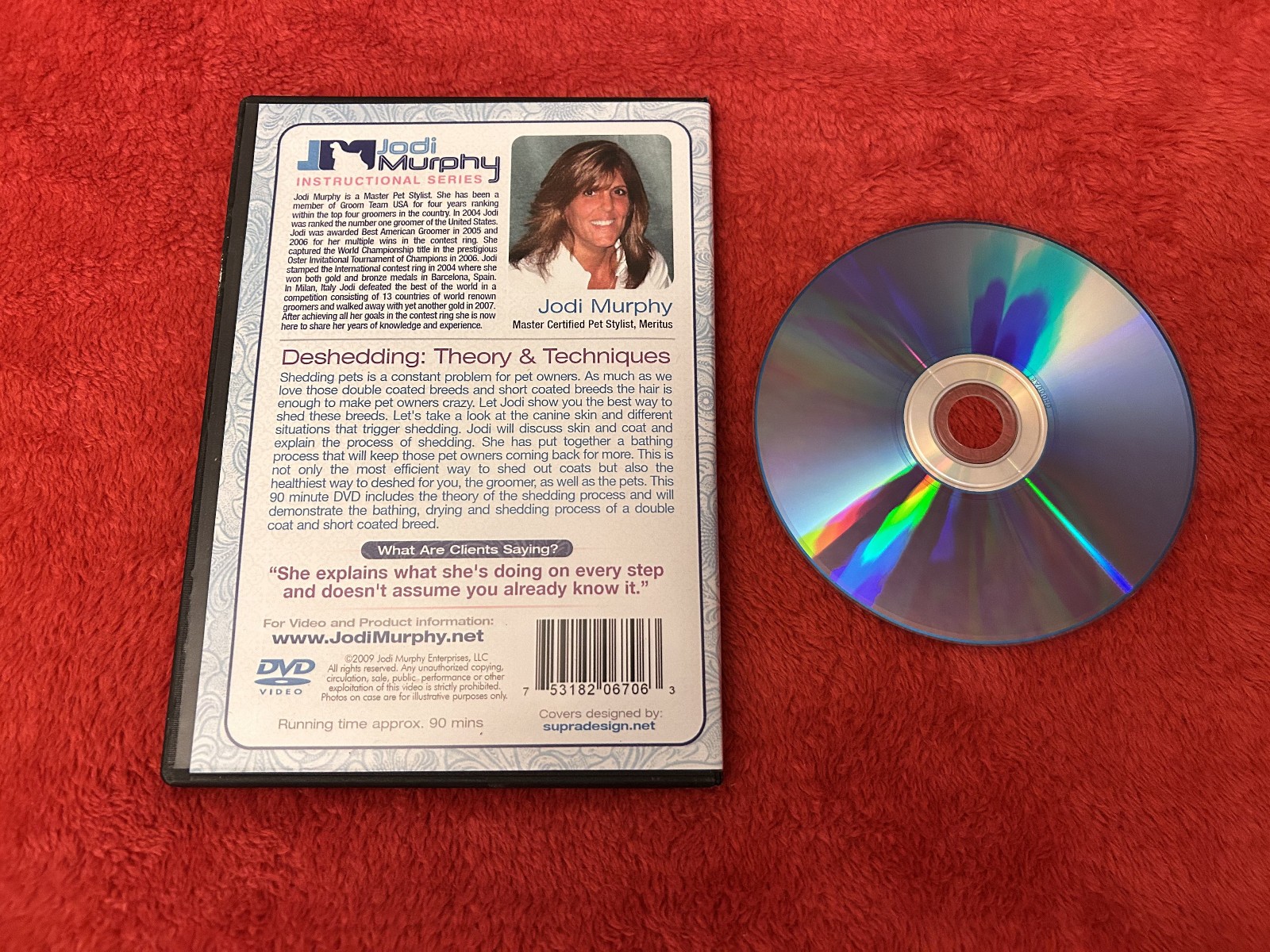 JODI MURPHY INSTRUCTIONAL SERIES DESHEDDING THEORY & TECHNIQUES dog grooming DVD