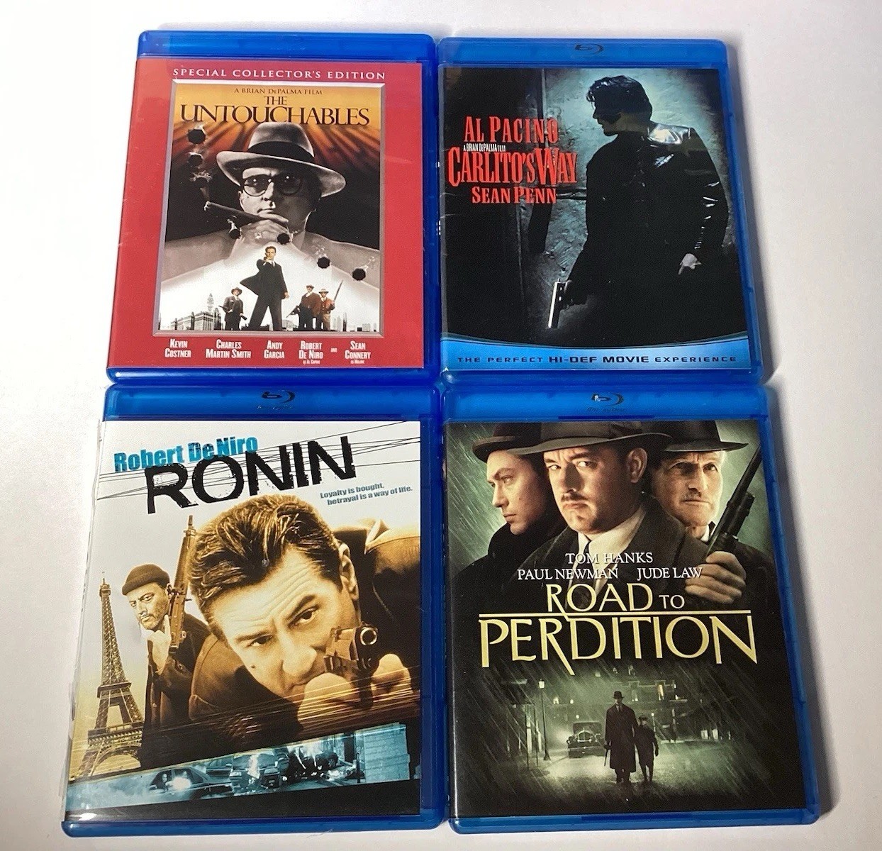 The Untouchables, Carlito’s Way, Ronin & Road To Perdition Blu-ray Bundle