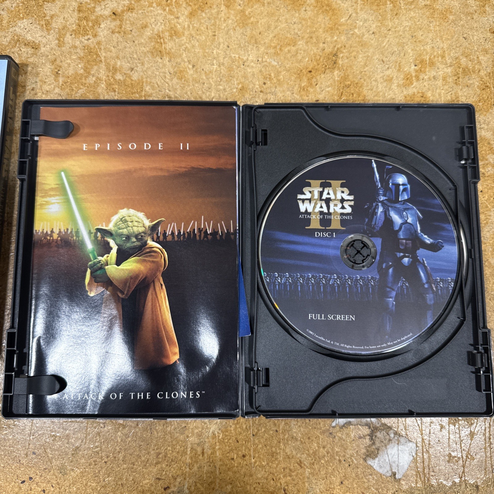 Star Wars: Episodes 1-6 DVD Set, Full Screen, Digitally Mastered. 9 disc set.