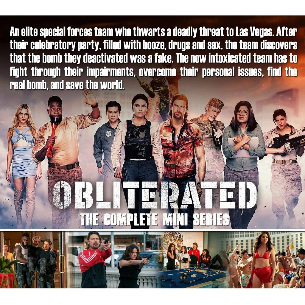 DVD Obliterated | Season 1 2023 Action Comedy | Full HD Audio | FREE SHIPPING