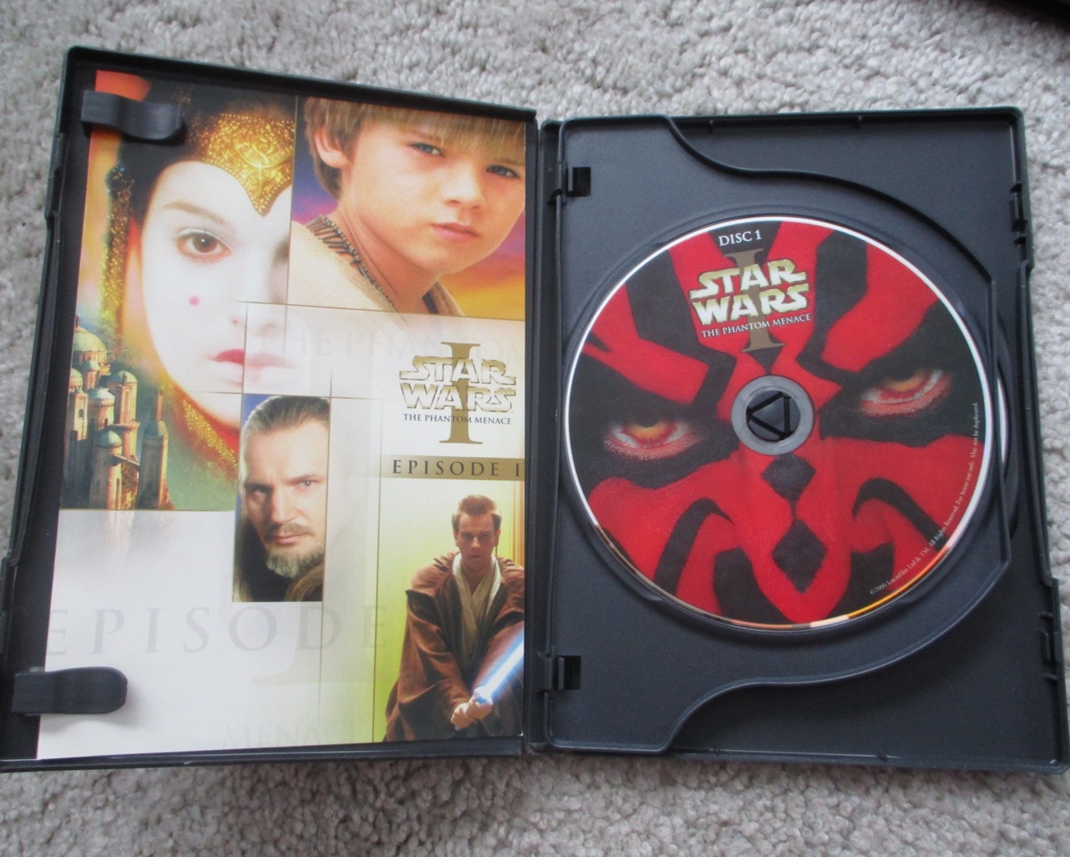 Star Wars: Episodes I-III (LOT of 3 DVDs) George Lucas Ewan McGregor Sci-Fi