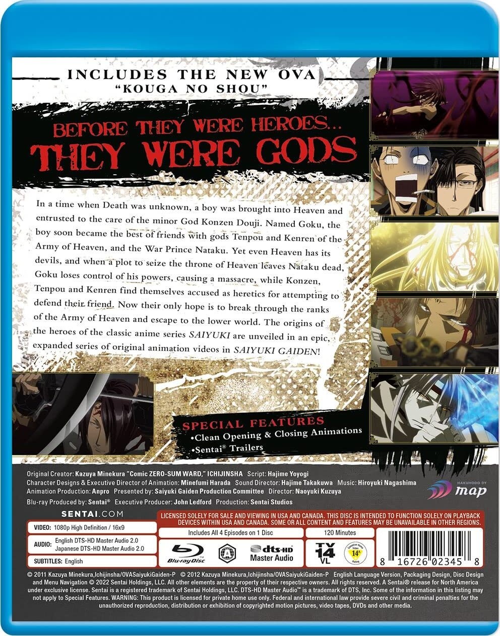 Saiyuki Gaiden Complete Anime Collection Blu-ray US Release TV Mini-Series