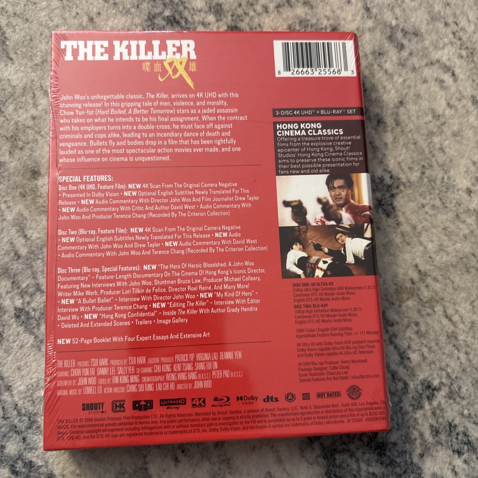 The Killer [New 4K UHD Blu-ray] With Blu-Ray, Deluxe Edition – NEW SEALED