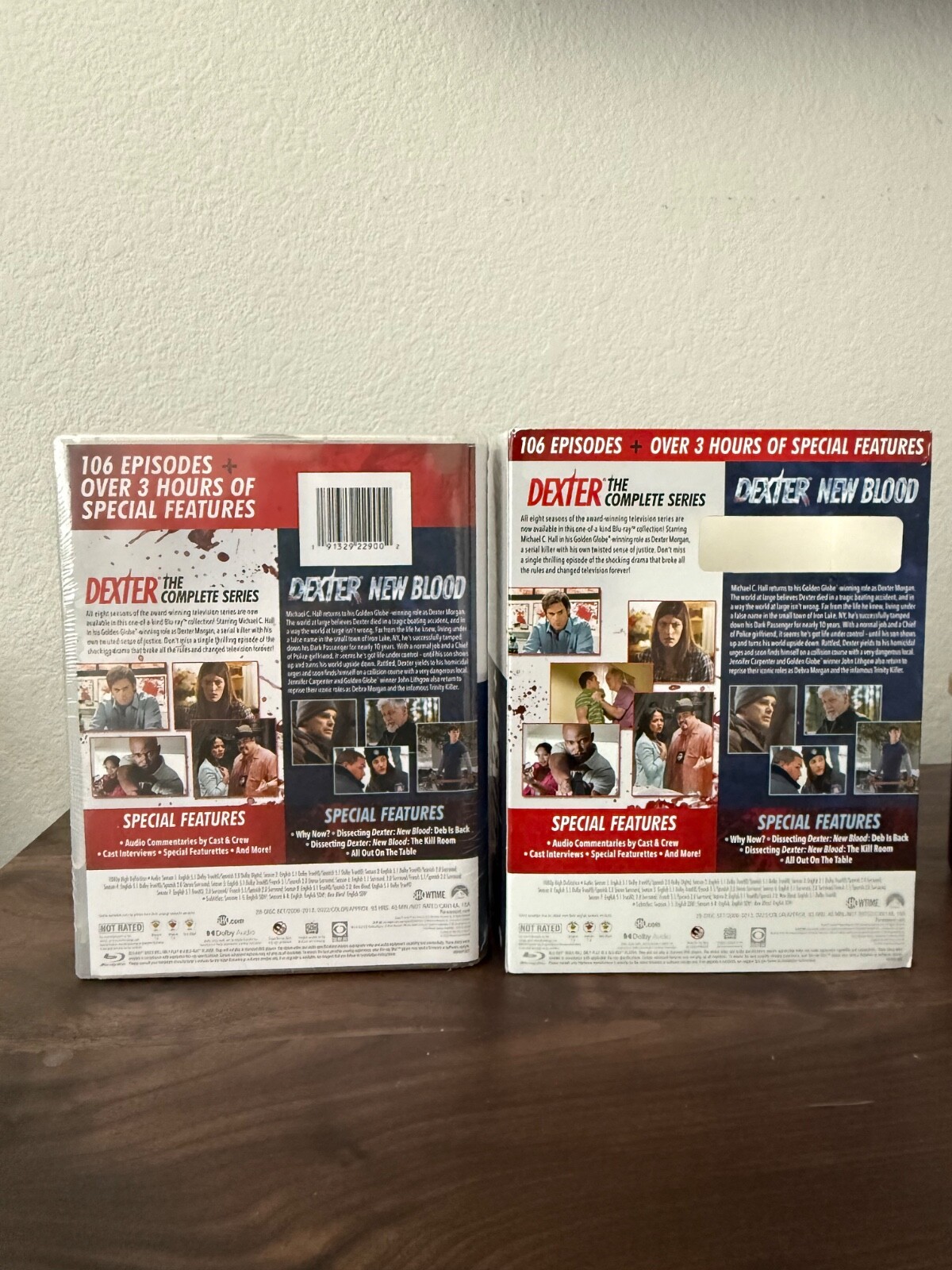 DEXTER THE COMPLETE SERIES + DEXTER NEW BLOOD NEW SEALED W OOP SLIP COVER