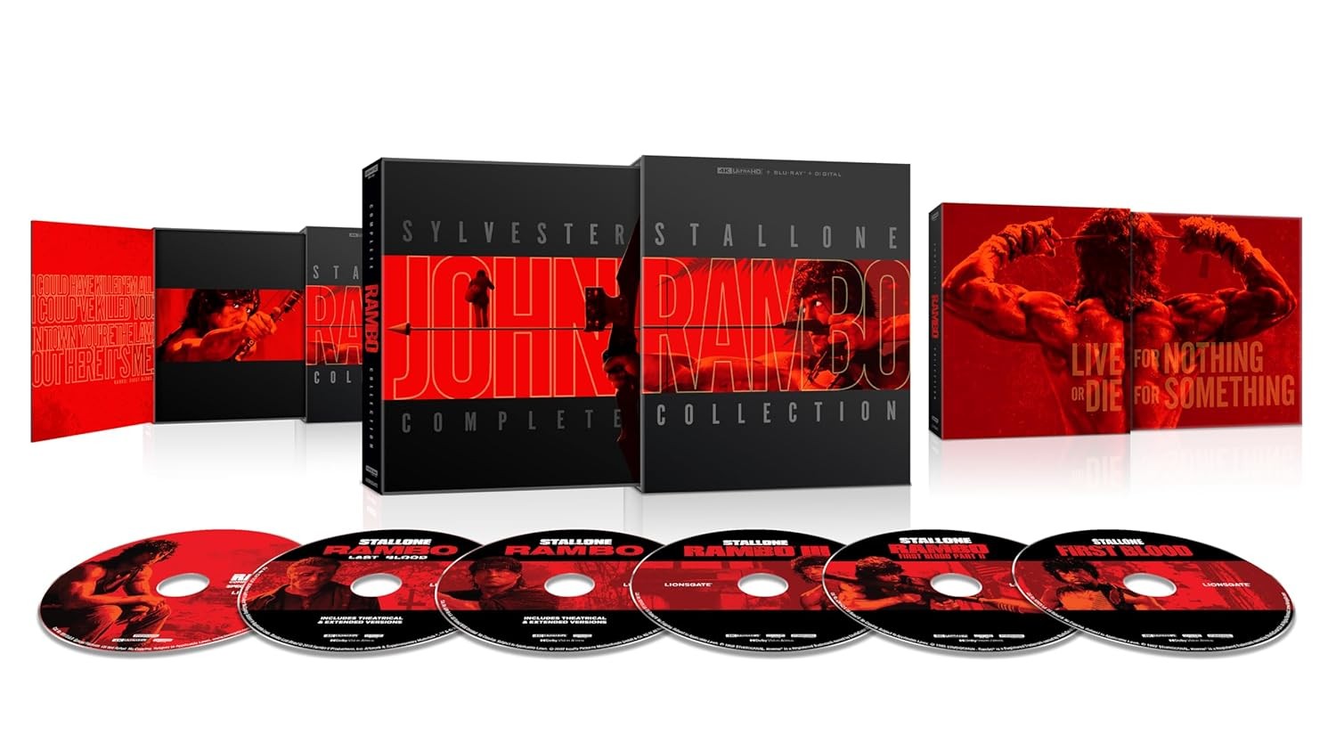 💪 Rambo The Complete Collection 1-5 4K UHD DigiPack Box Set – New/Sealed! 💪