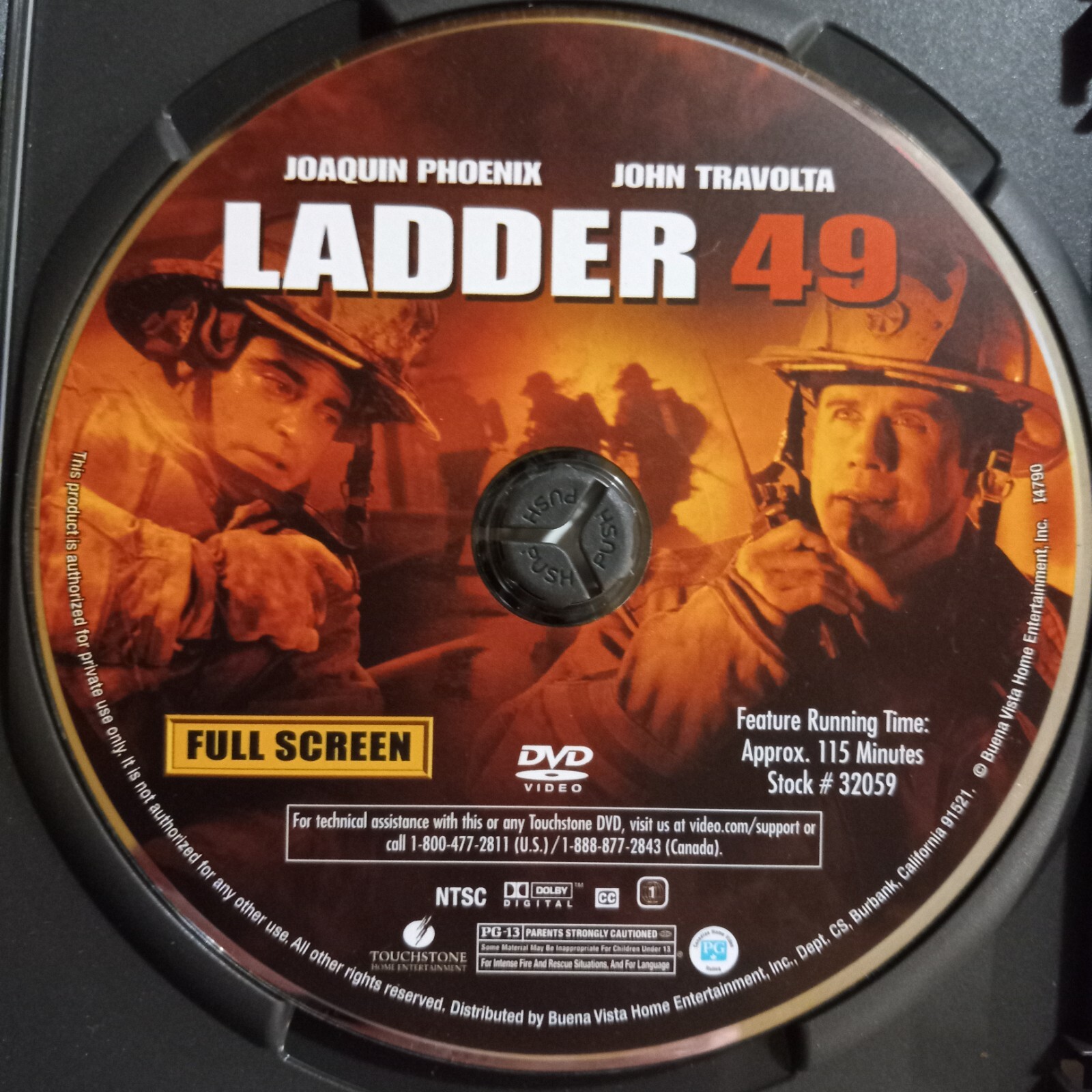 Ladder 49 (DVD, 2005, Full Frame, PG-13, 115 min.)