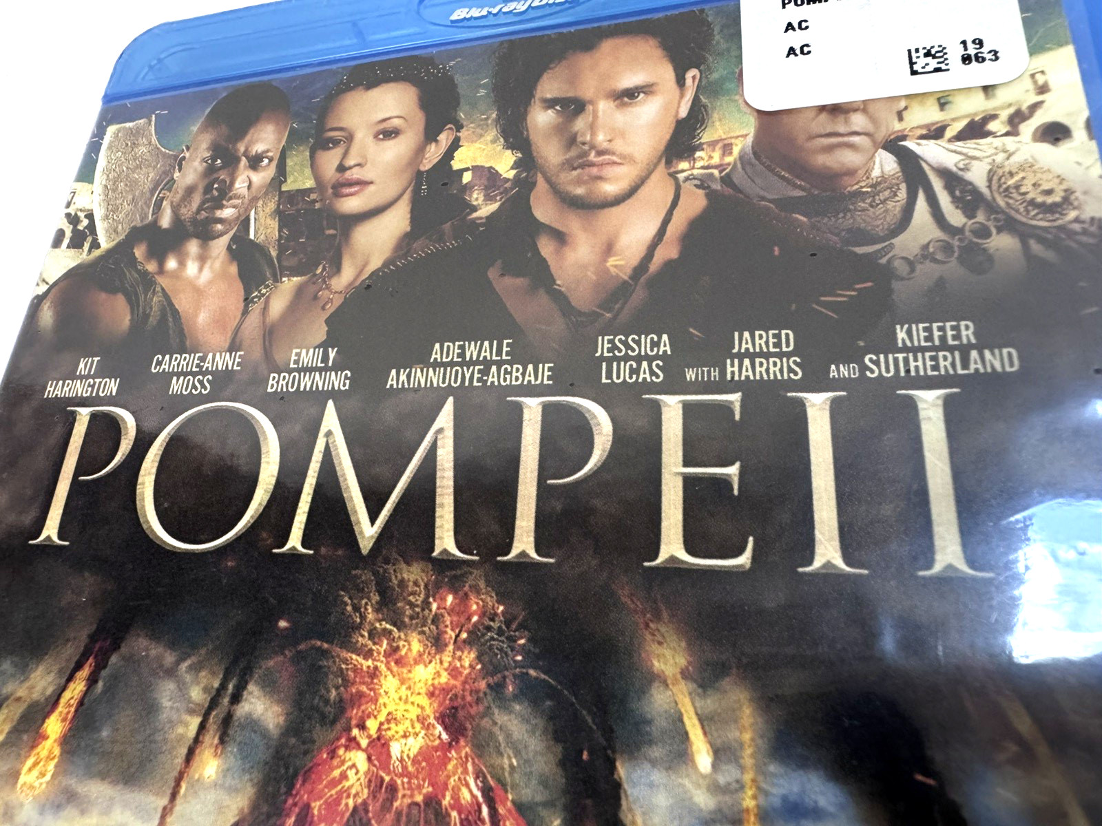 Pompeii Blu-ray 2014 Kit Harington Kiefer Sutherland Action Adventure NEW SEALED