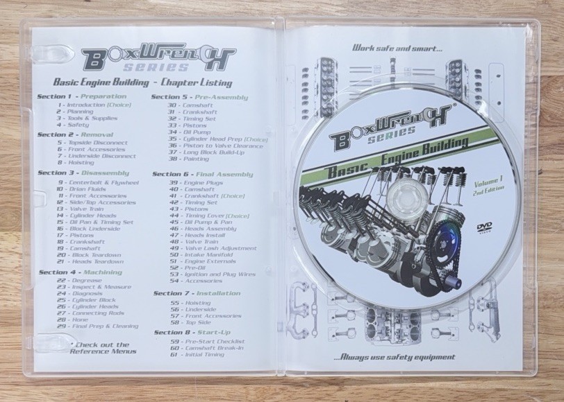 Basic Engine Building BoxWrench Mechanic Video Series DVD Vol. 1 – 2nd Edition