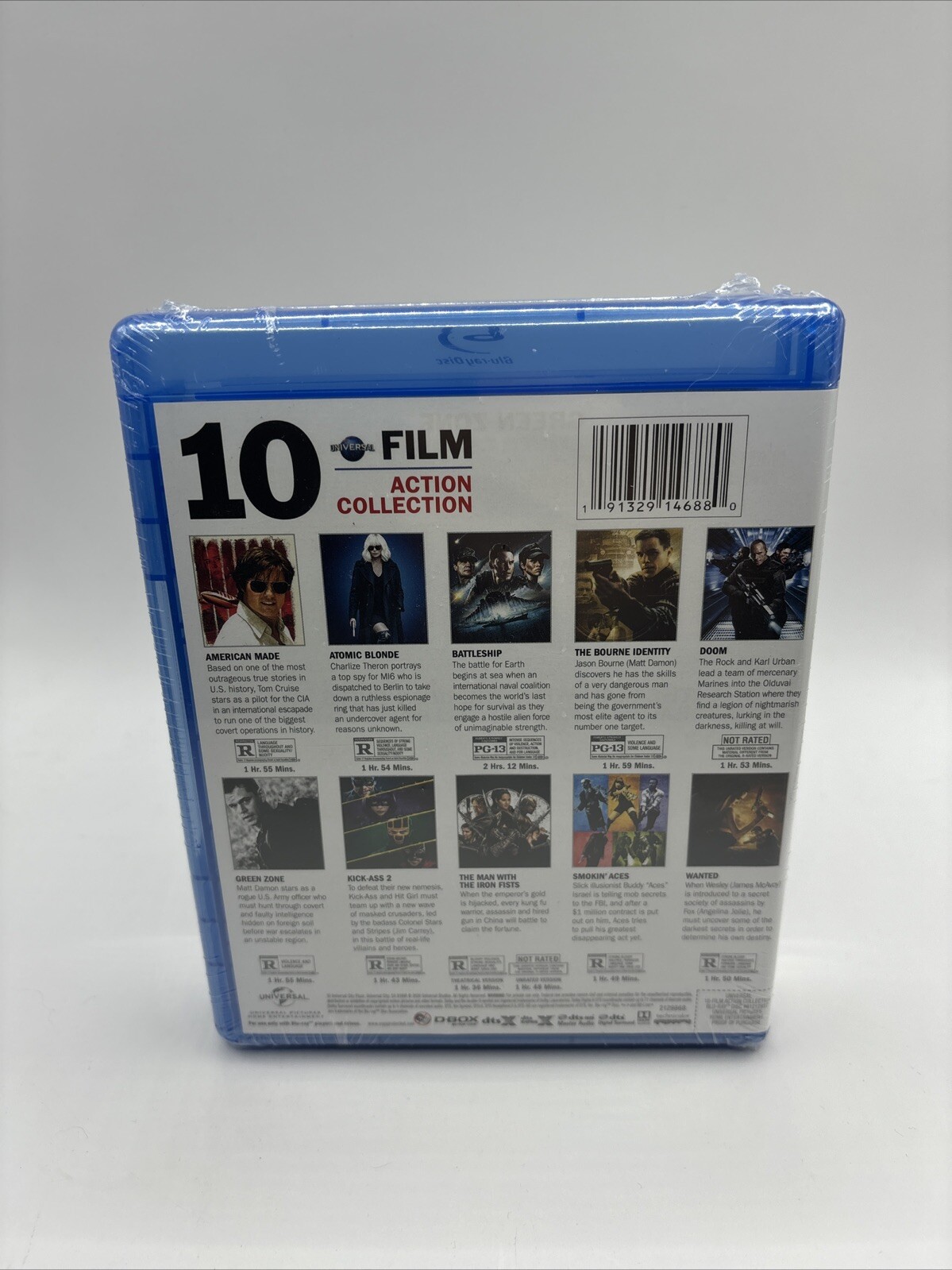 Universal 10-Film Action Collection Blu-ray Tom Cruise Charlize Theron *SEALED*
