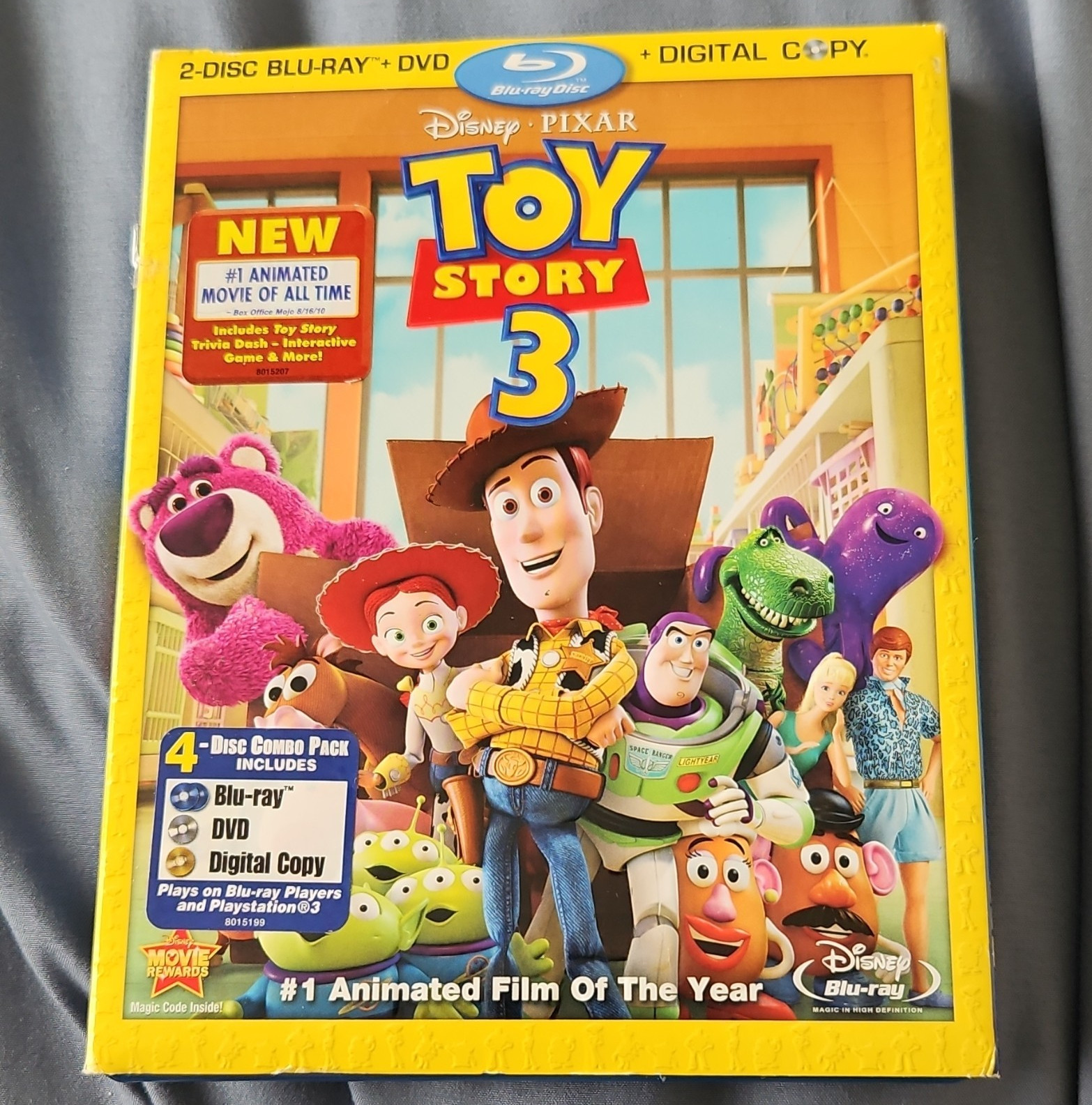 Walt Disney Studios Toy Story 3 Blu-ray/DVD 4-Disc Digital Copy G 2010 NTSC