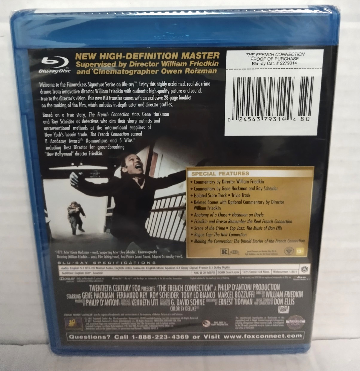 THE FRENCH CONNECTION BLU-RAY Gene Hackman FILMMAKERS SIGNATURE SERIES