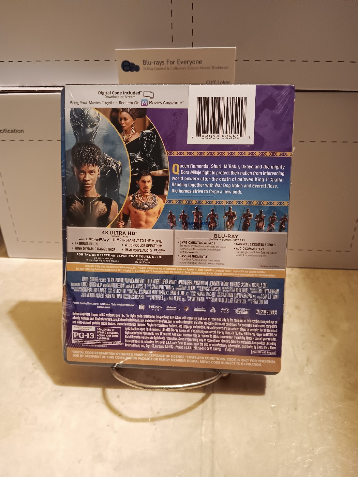 NEW Black Panther: Wakanda Forever 4K SteelBook Blu-ray Best Buy [2023] No Dents