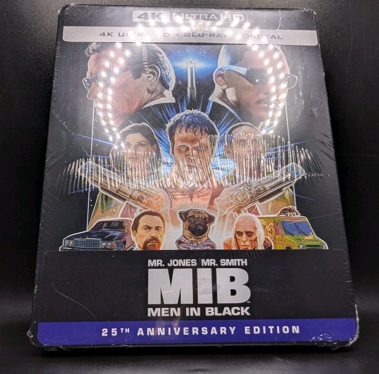 Men in Black 25th Anniversary Steelbook 4K UHD Blu-ray W/Digital Code 1997 NEW