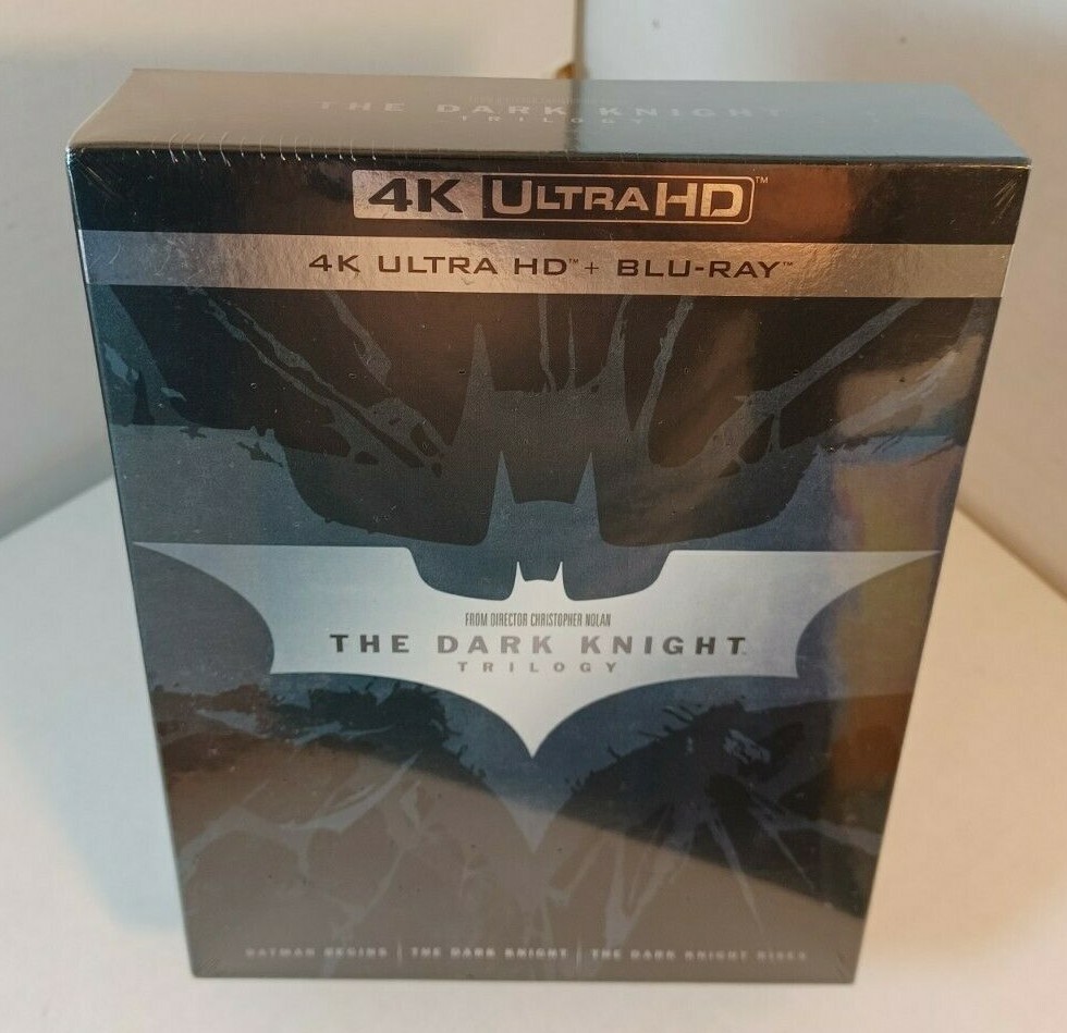 The Dark Knight Trilogy (4K UltraHD + Blu-ray)Slipcover-NEW-Box Shipping w/Track