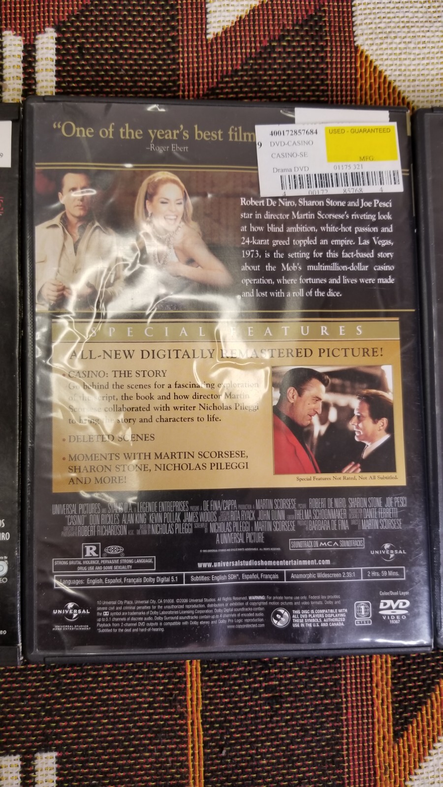 Lot of 12 Casino Goodfellas A Bronx Tale The Godfather Sopranos Scarface DVD VHS