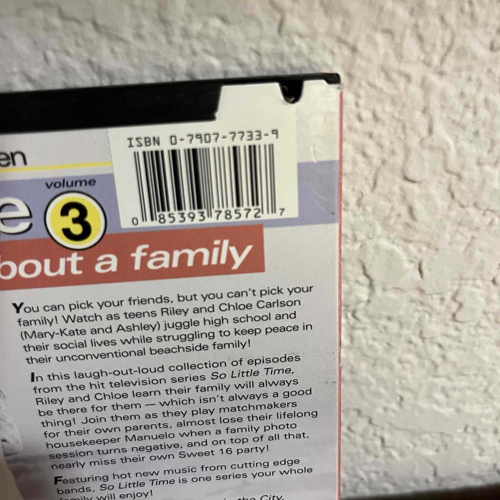 So Little Time : Volume Three 3 – About a Family DVD Mary-Kate Ashley Olsen D19