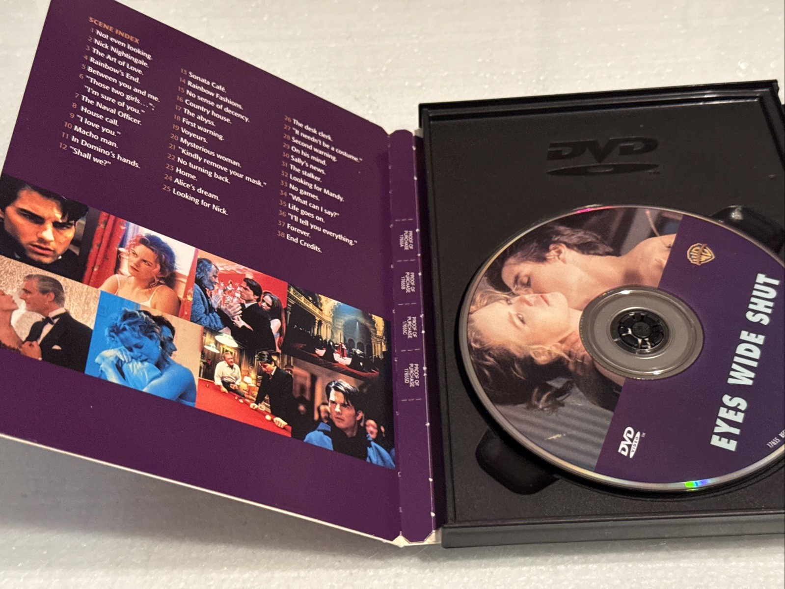 Eyes Wide Shut DVD Movie 2000 Snapcase Tom Cruises Nicole Kidman Rated R