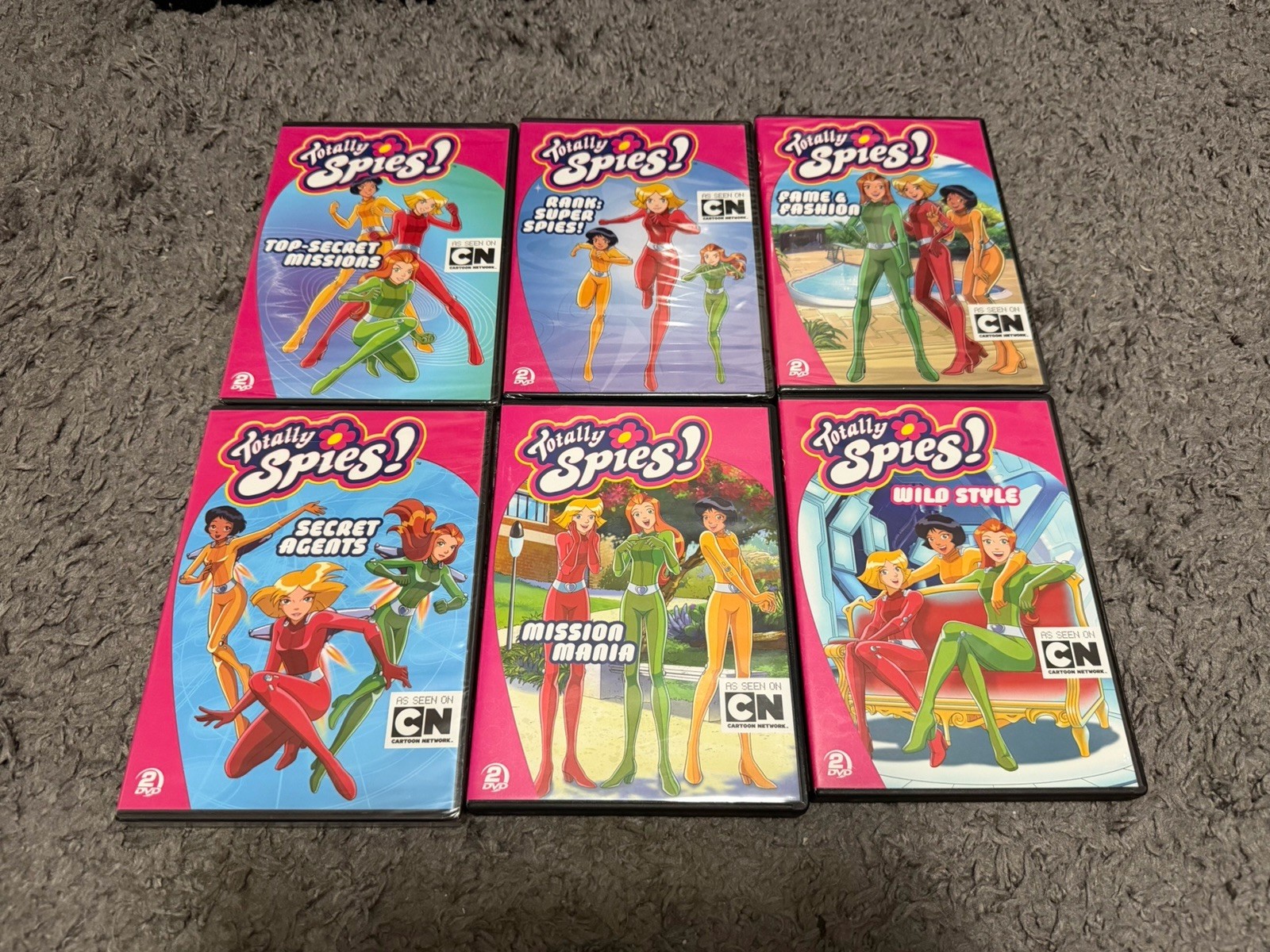 Totally Spies! Lot of 6 DVDs Set Cartoon Network BRAND NEW Sealed OOP Rare