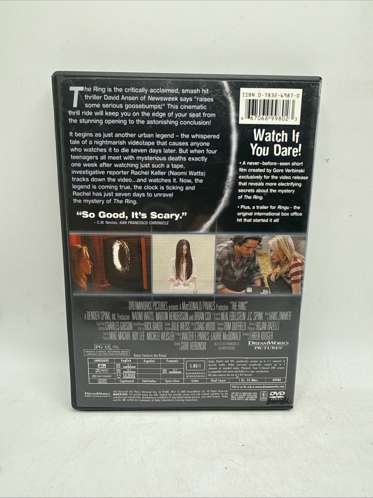 The Ring (DVD, 2002) *Buy 2 Get 1 Free